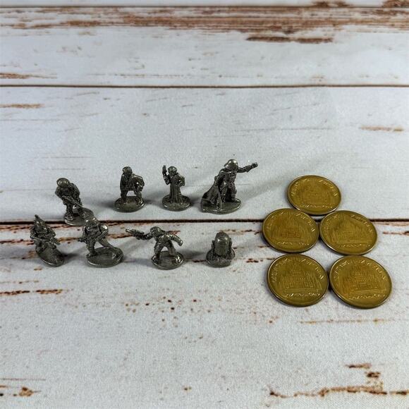 🛸 Star Wars Monopoly Pewter Tokens & Coins Lot | Ultimate Sci-Fi Game Bling - Picture 1 of 5